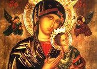 Obraz przedstawiający Patronkę Jaworzna - Matkę Boską z dzieciątkiem
