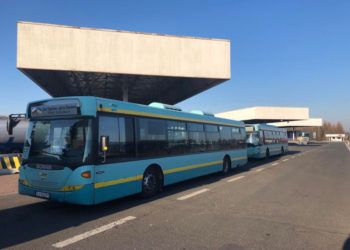 Autobusy PKM Jaworzno na polsko-ukraińskiej granicy