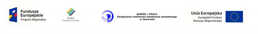 Logo Unii Europejskiej, województwa śląskiego i projektu