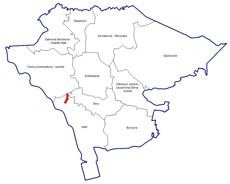 Mapka z oznaczeczniem miejscowego planu zagospodarowania przestrzennego LONTY