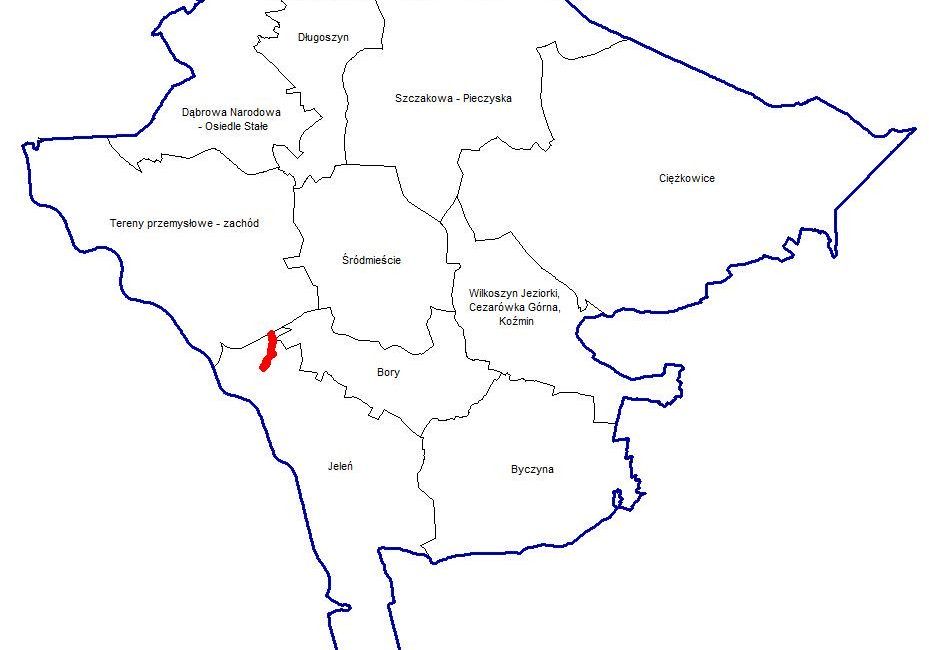 Mapka z oznaczeczniem miejscowego planu zagospodarowania przestrzennego LONTY